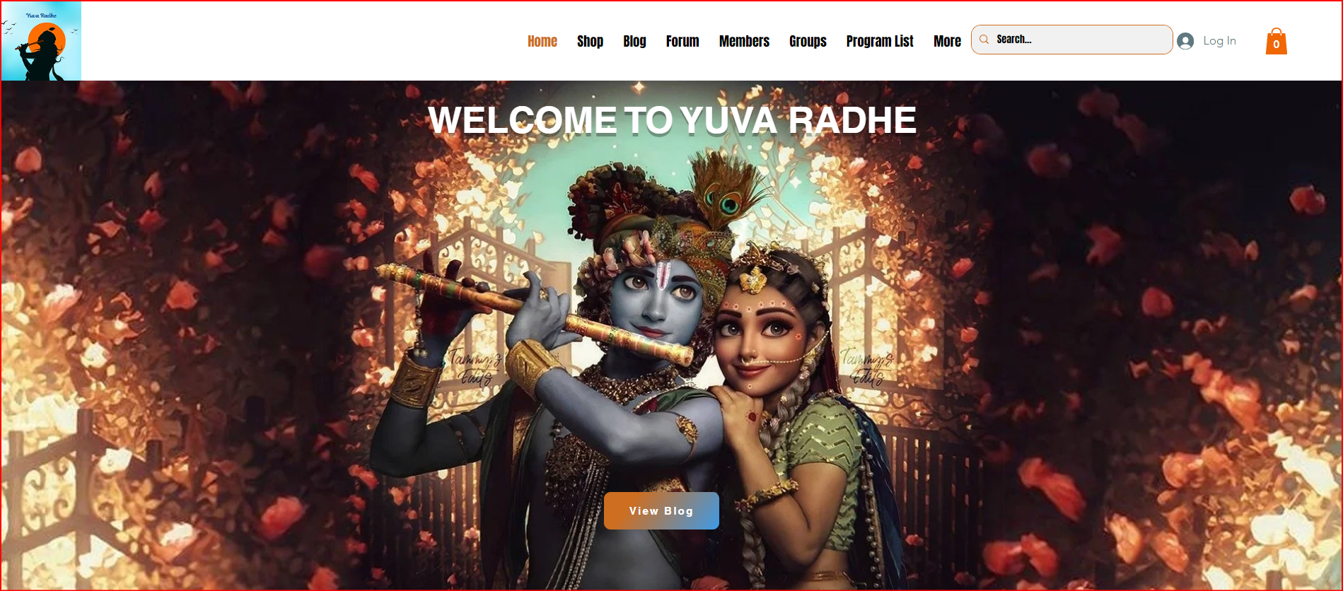 Yuva radhe, Spirtuality blog, wix website